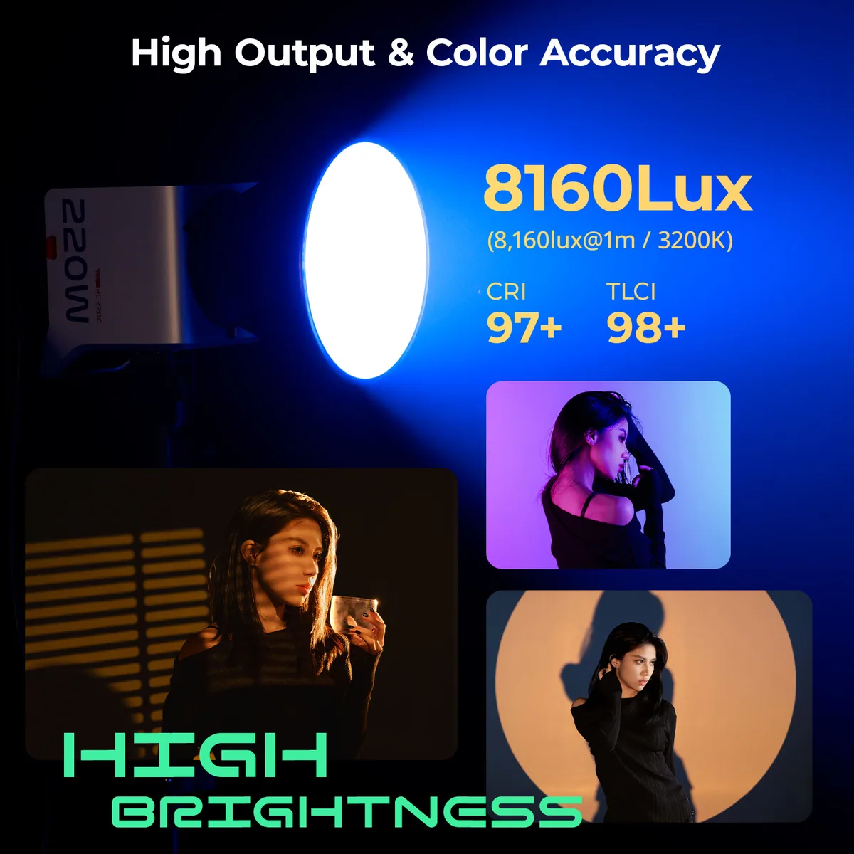 SmallRig 5100 RC 220C RGB COB LED Video Light
