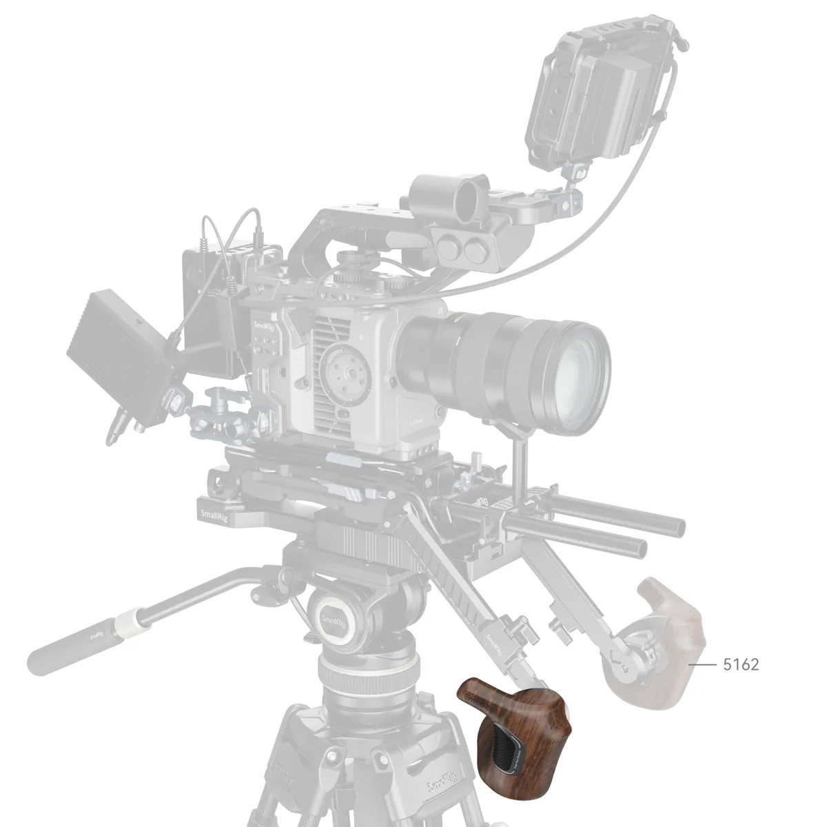 SmallRig 5193 “ImageGrip” Series Wooden Handle with ARRI Rosette (Right Side)