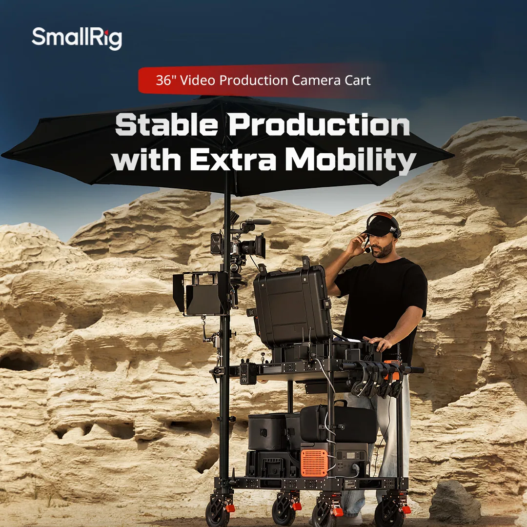 SmallRig MD4573 36″ Lightweight Video Production Camera Cart