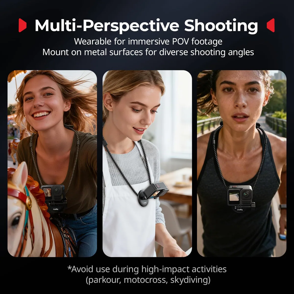 SmallRig 5360 Quick Release Neck Support for Action Cameras