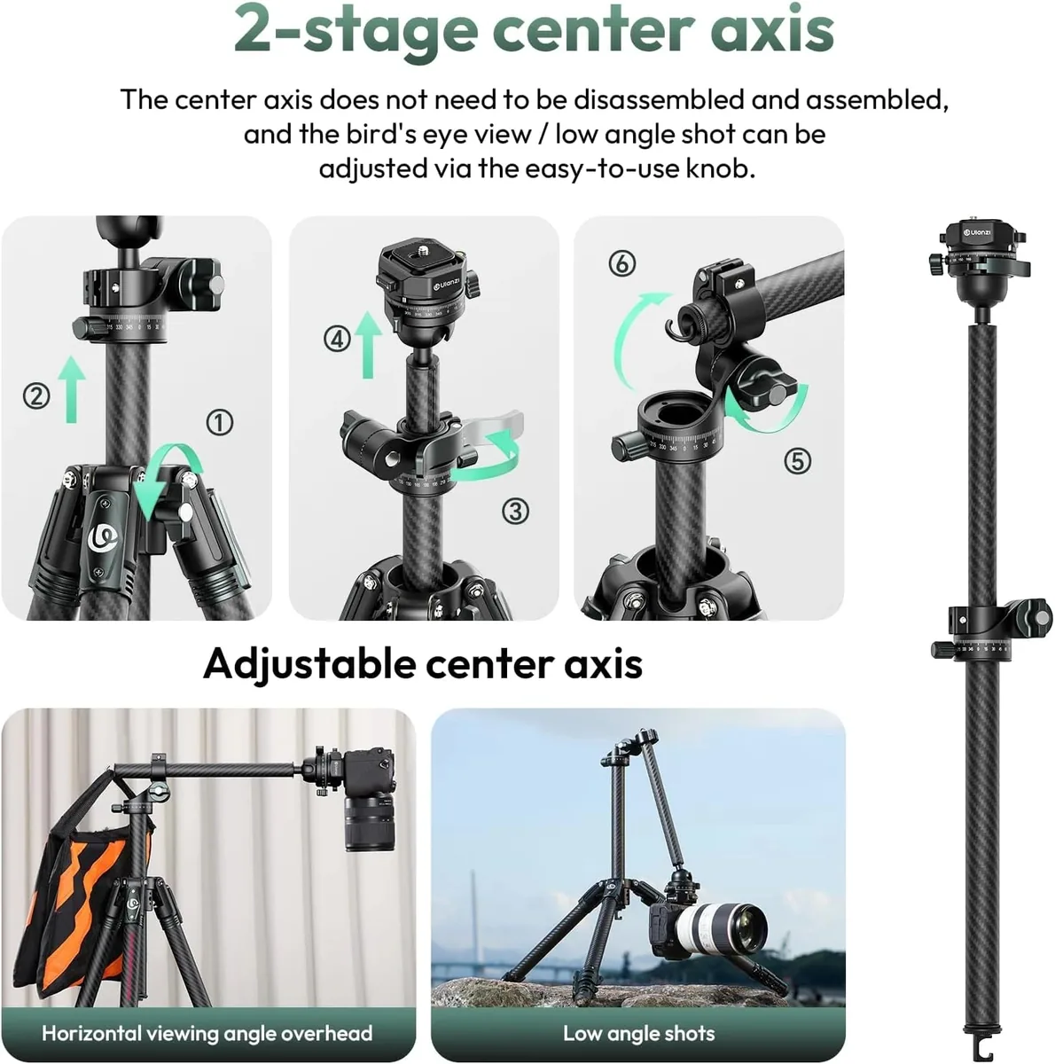 Ulanzi JJ05 GlideGo Travel Tripod