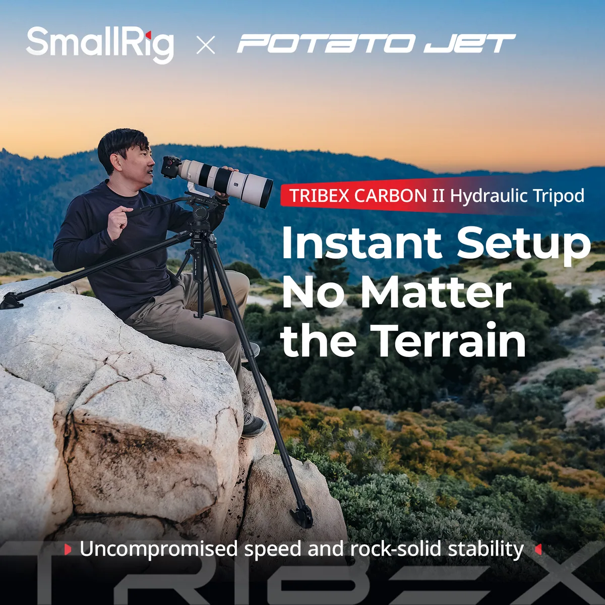 SmallRig x Potato Jet 5755 TRIBEX CARBON II Tripod Kit