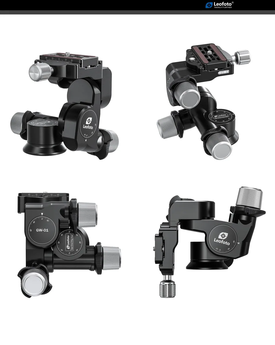 Leofoto GW-01 3-Way Geared Head