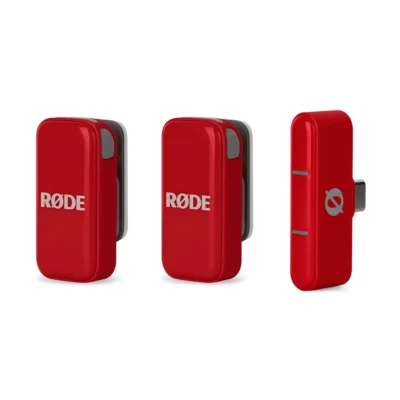 RODE Wireless Micro Ultra-Compact Wireless Microphone (USB-C, Red)
