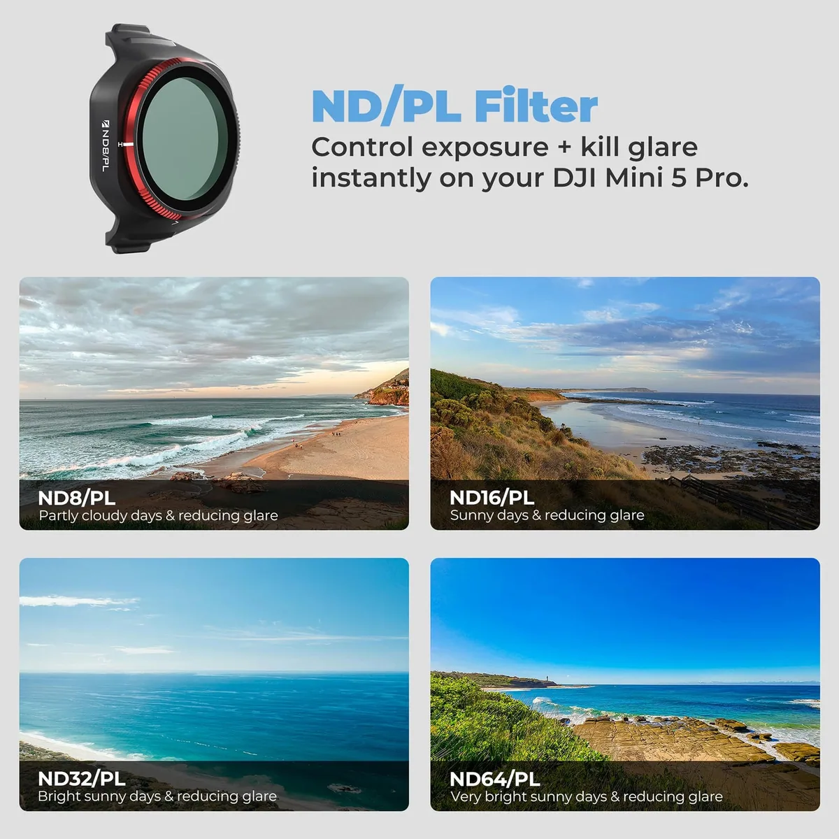 Freewell Bright Day Filter Kit for Mini 5 Pro (6 Pack)