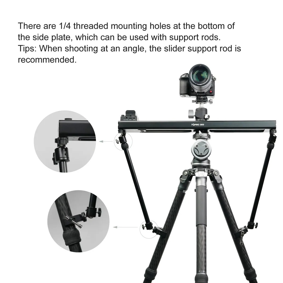 Accsoon TopRig Slider Support Rod (2-Pack)