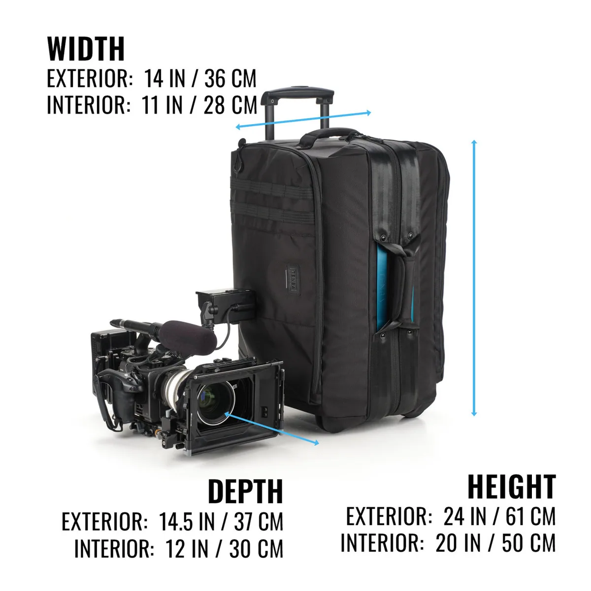 Tenba Cineluxe V2 Roller 24 (Black, 43L)