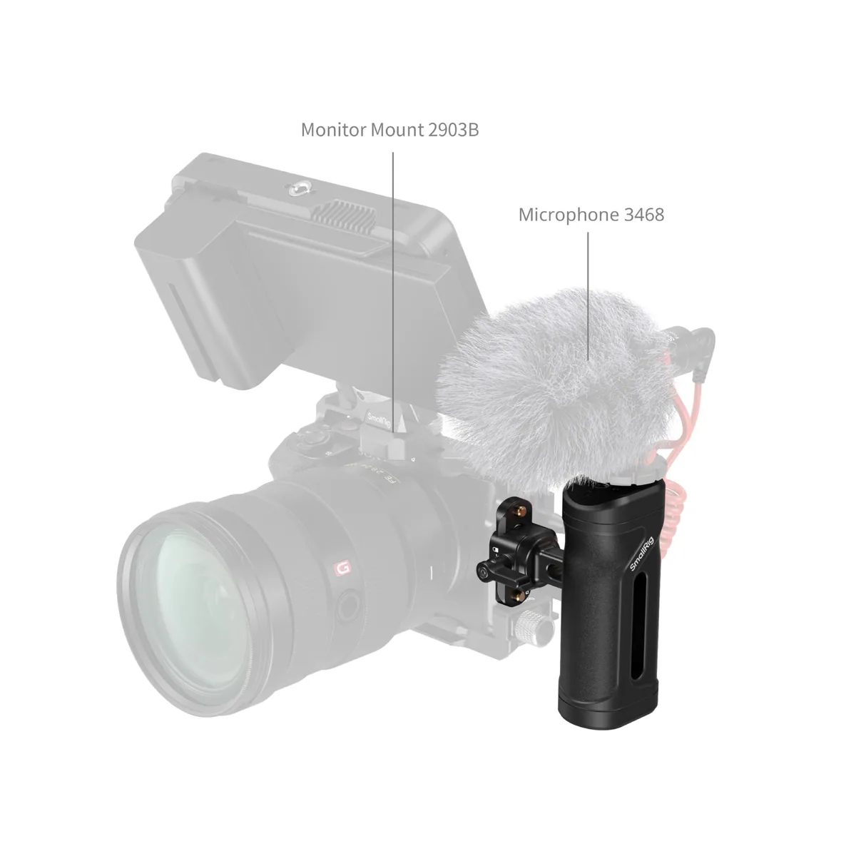 SmallRig 5947 Mini Side Handle with NATO Clamp
