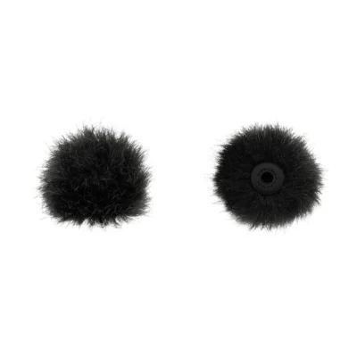 Bubblebee Industries The Windbubble PRO Fur Windscreen for Omni Lavalier Mics (Black, XS, 2-Pack)