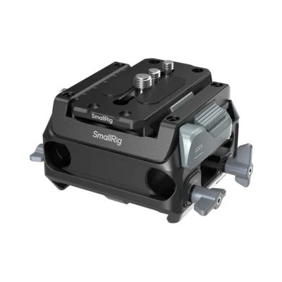 SmallRig 5366 Manfrotto-Type Mount Plate Kit with 15mm Dual-Rod Clamp