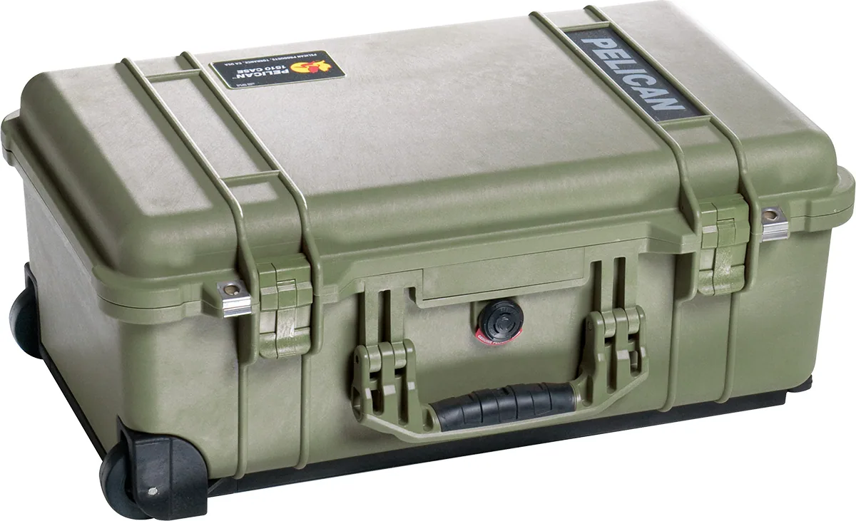 Pelican 1510 Carry on Case without Foam (Olive Drab Green)