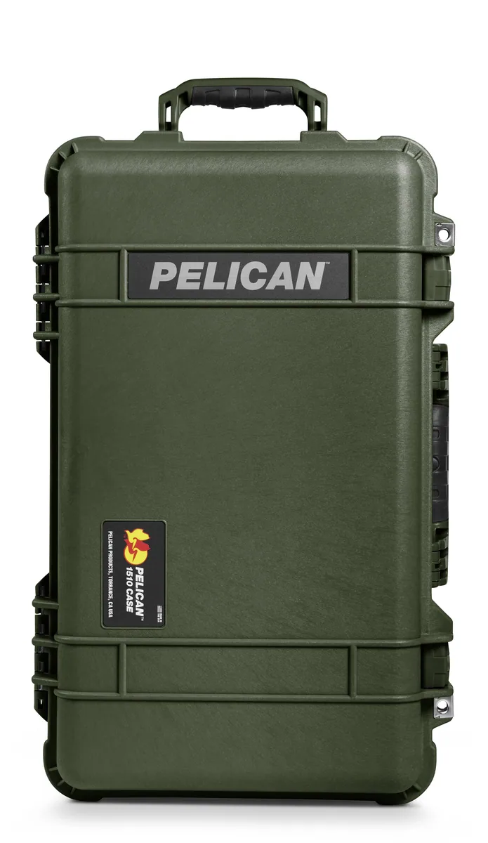Pelican 1510 Carry on Case without Foam (Olive Drab Green)