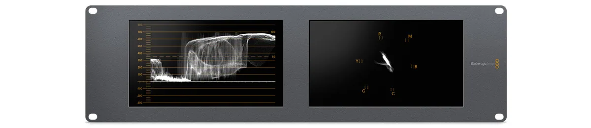 Blackmagic Design Smartscope Duo 4K Rack Mounted Dual 6G-SDI Monitors