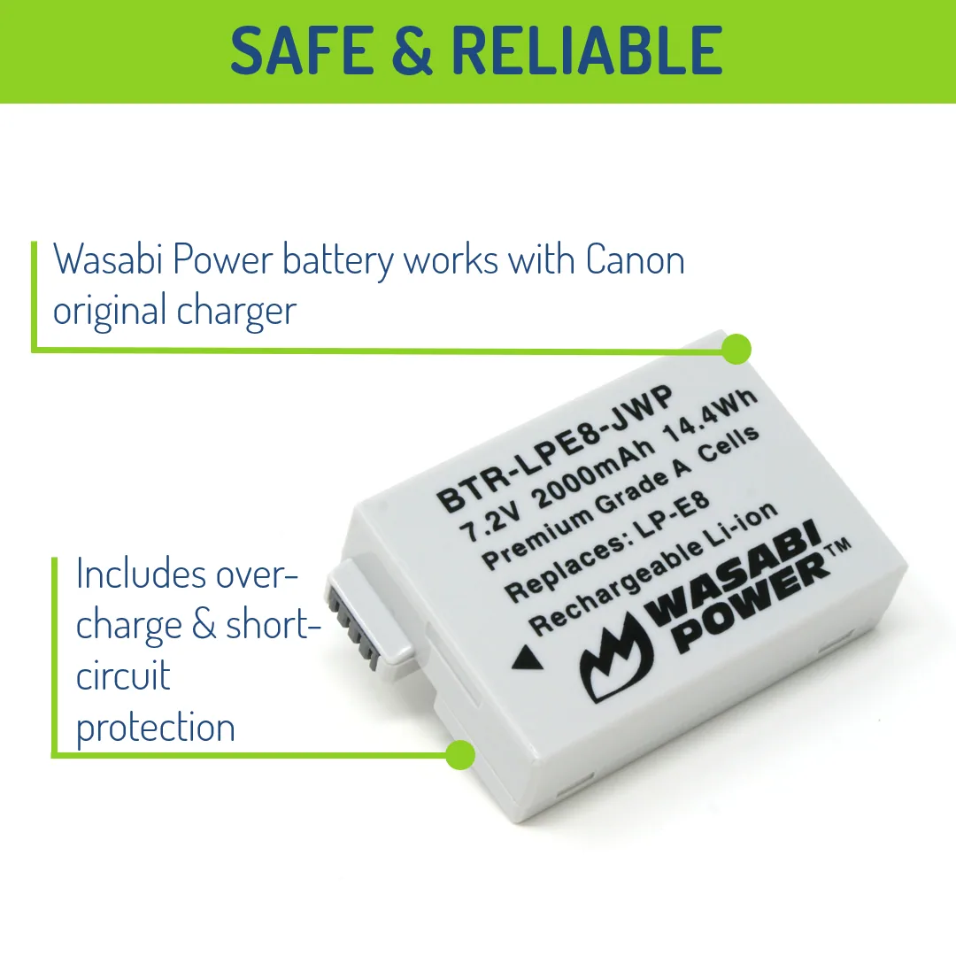 Wasabi Power Battery for Canon LP-E8