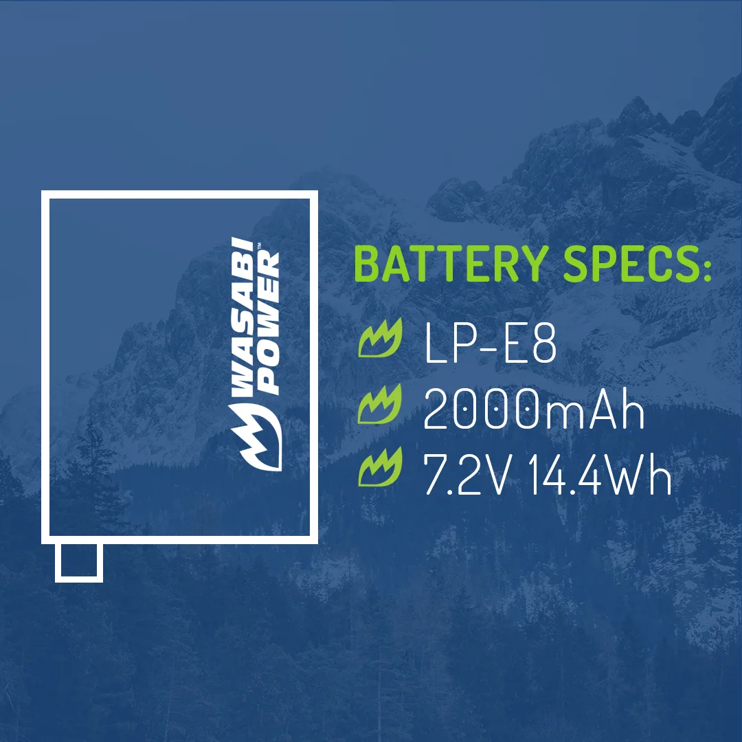 Wasabi Power Battery for Canon LP-E8
