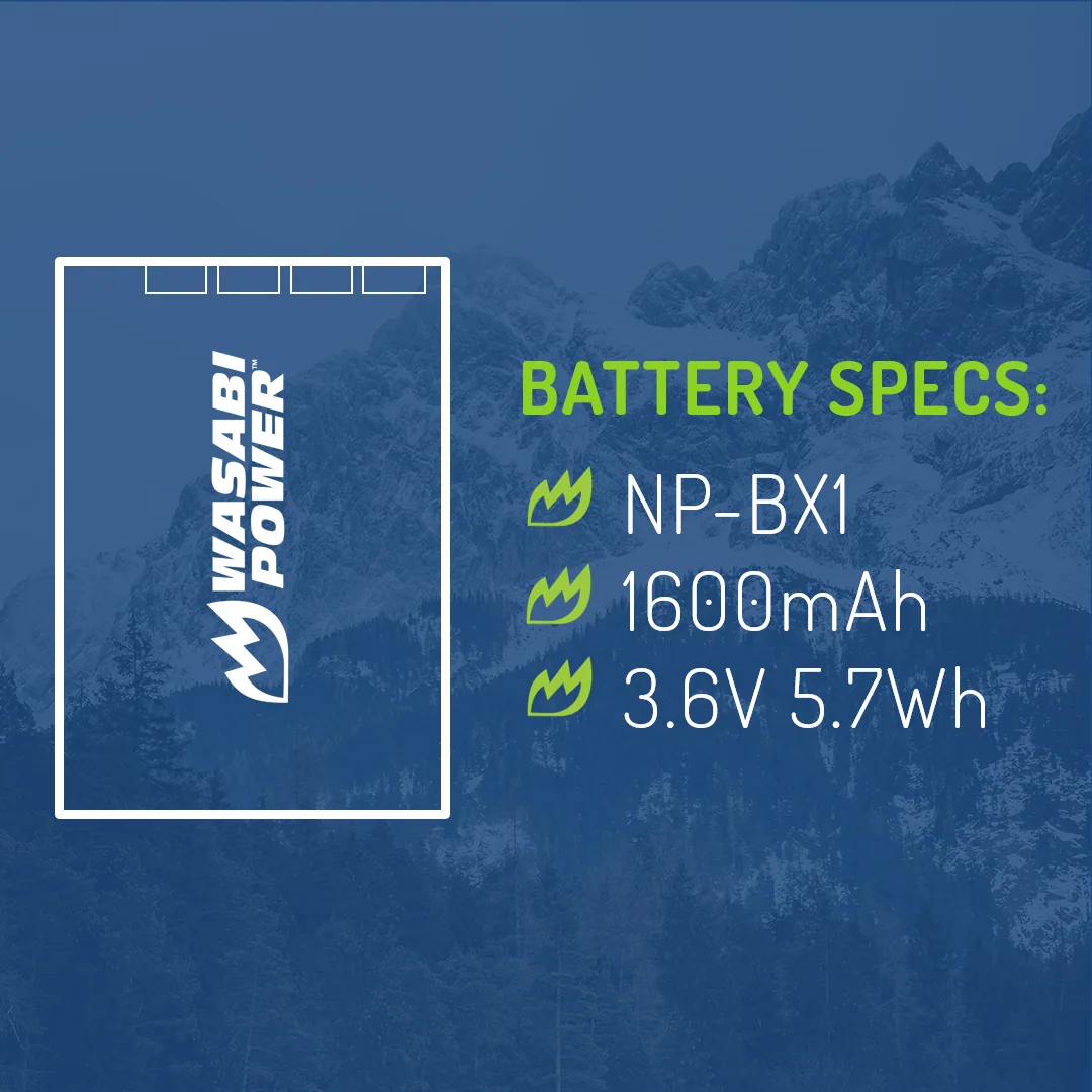 Wasabi Power Battery for Sony NP-BX1