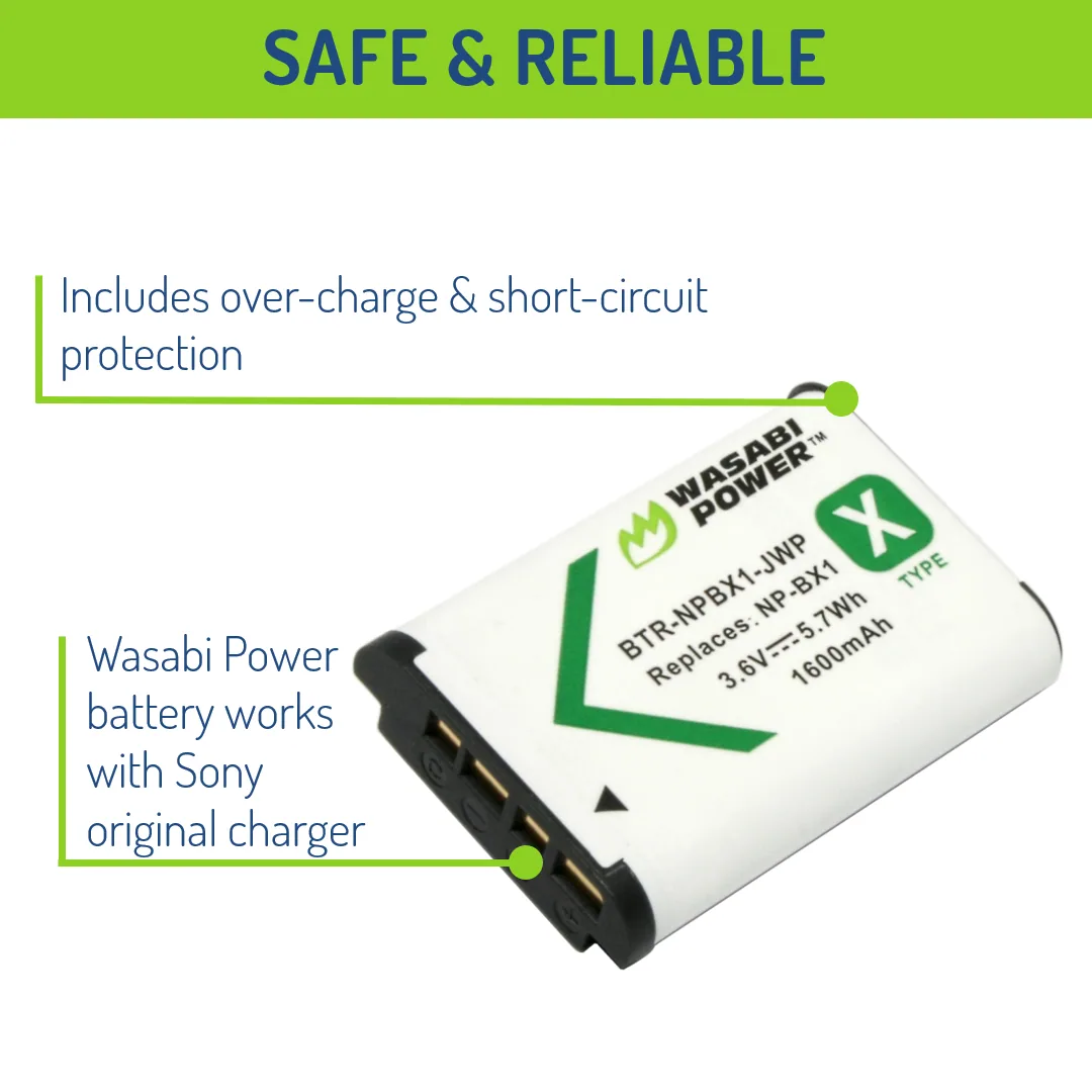 Wasabi Power Battery for Sony NP-BX1