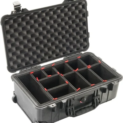 Pelican 1510TP Carry-On Case with TrekPak Divider System (Black)