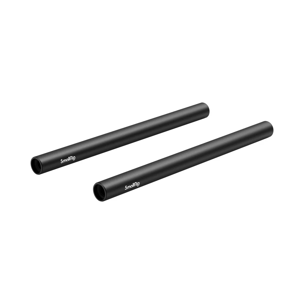 SmallRig 1051 15mm Black Aluminium Alloy Rod 20cm (2 pcs)