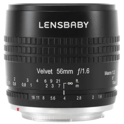 Lensbaby Velvet 56mm f/1.6 Lens for Canon EF (Black)