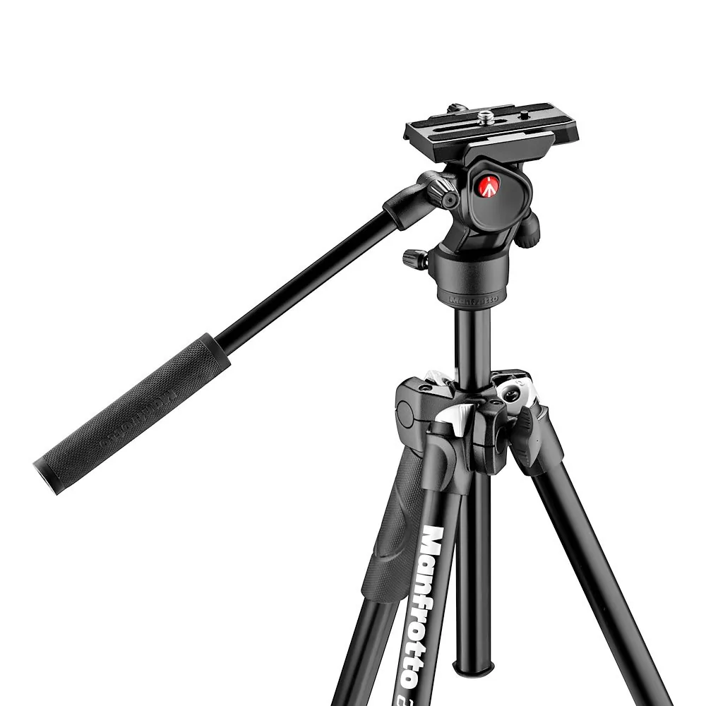 Manfrotto 290 Light 2-Stage Aluminum Tripod with Befree Live Fluid Video Head Kit