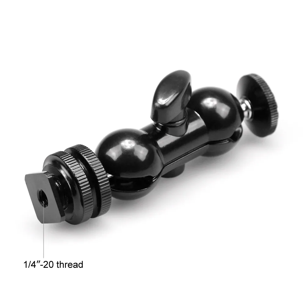 SmallRig 1135 Double Ball Heads with Cold Shoe and Thumb Screw
