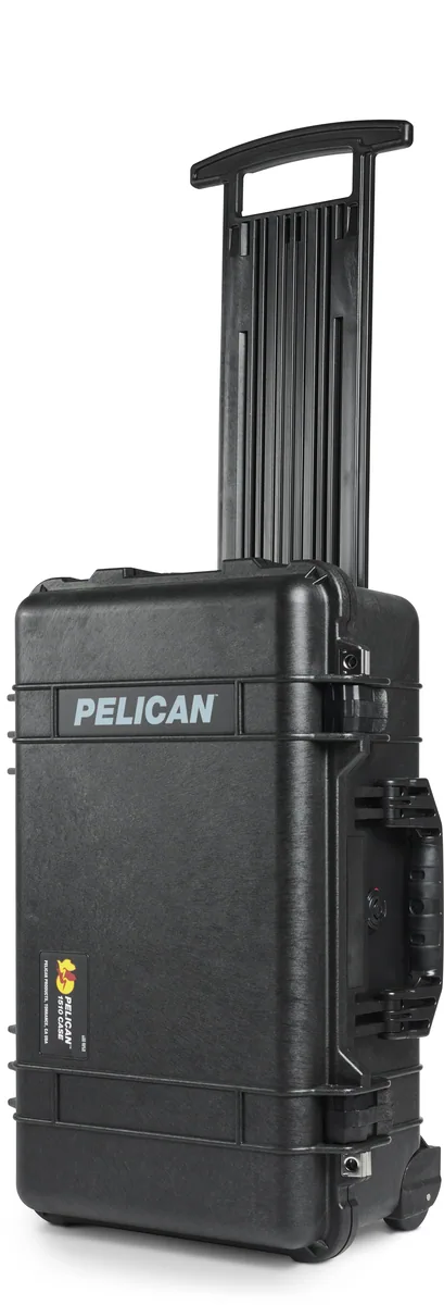 Pelican 1510 Carry On Case with Yellow and Black Divider Set (Black)