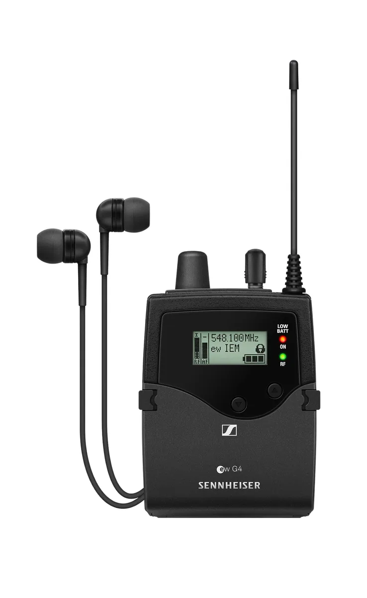 Sennheiser EK IEM G4 Stereo Bodypack Receiver with IE 4 Earphones (B: 626 – 668 MHz)