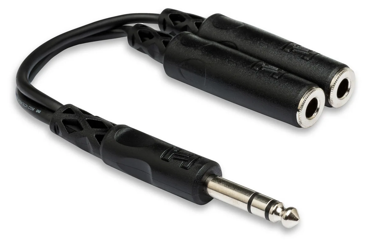 Hosa YPP-118 6.5mm Stereo Jack Splitter Cable