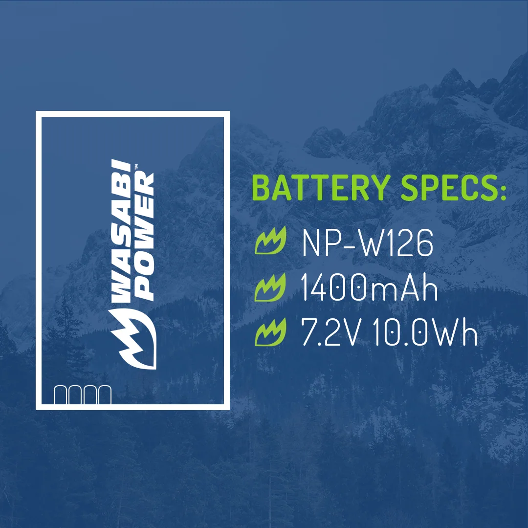 Wasabi Power Battery for Fujifilm NP-W126 & NP-W126S