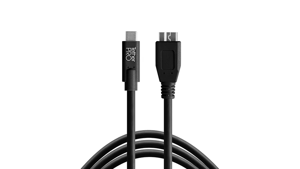 Tether Tools TetherPro USB Type-C Male to Micro-USB 3.0 Type-B Male Cable 4.6m (Orange)