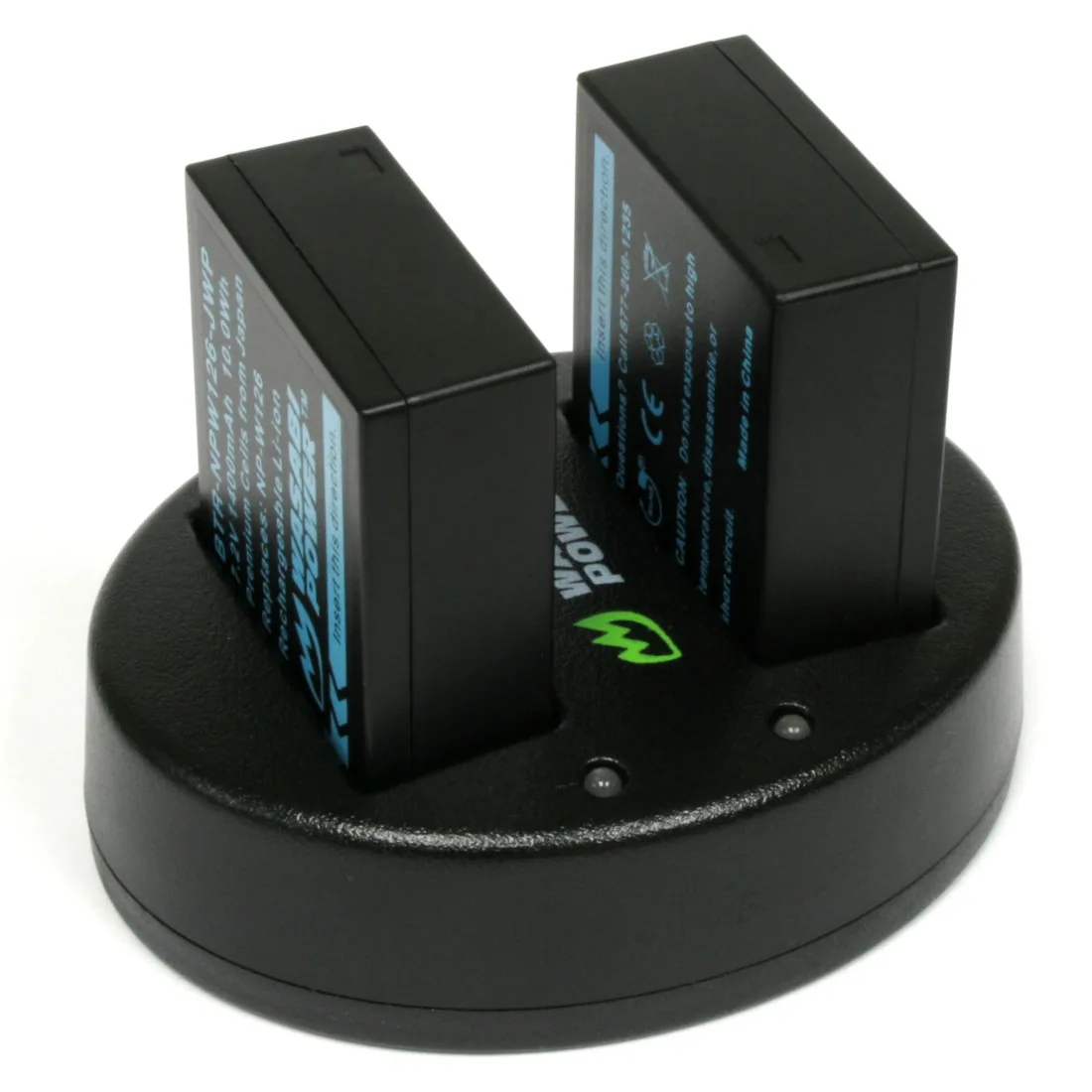 Wasabi Power Battery (2-Pack) and Dual USB Charger for Fujifilm NP-W126, NP-W126S