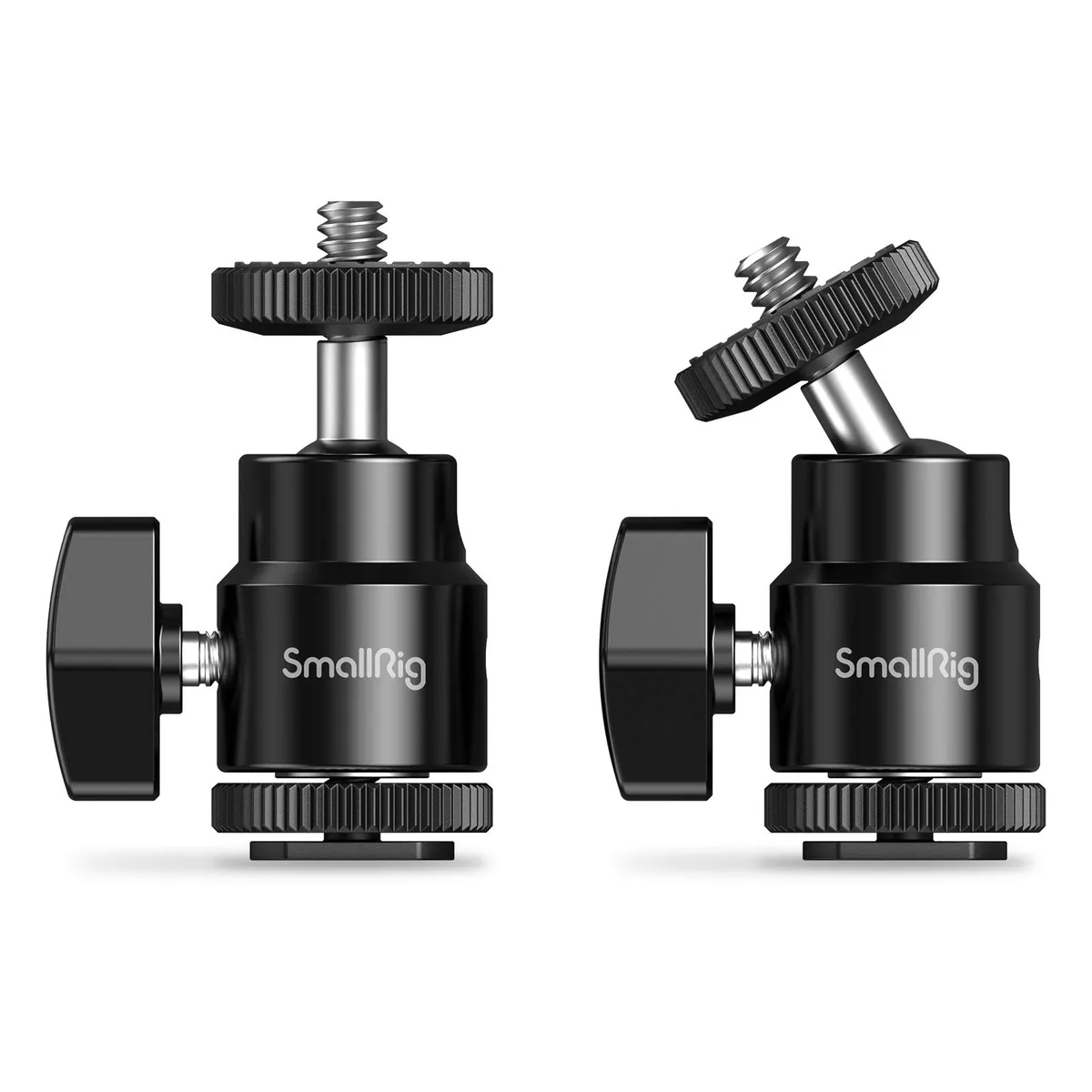 SmallRig 2059 1/4″ Camera Hot shoe Mount with Additional 1/4″ Screw (2pcs Pack)