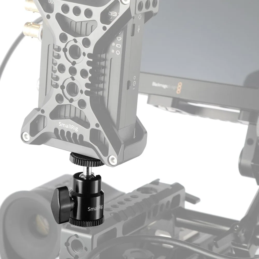 SmallRig 2059 1/4″ Camera Hot shoe Mount with Additional 1/4″ Screw (2pcs Pack)