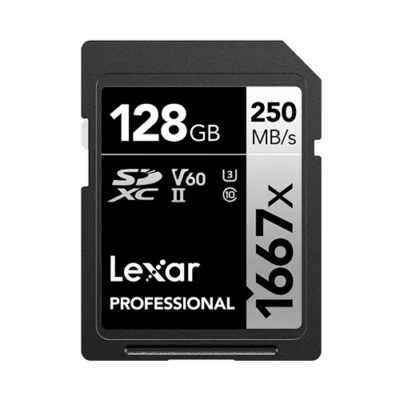 Lexar 128GB Professional 1667x UHS-II SDXC Memory Card