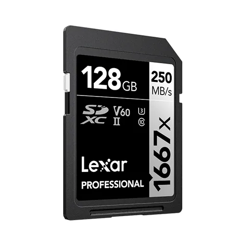 Lexar 128GB Professional 1667x UHS-II SDXC Memory Card