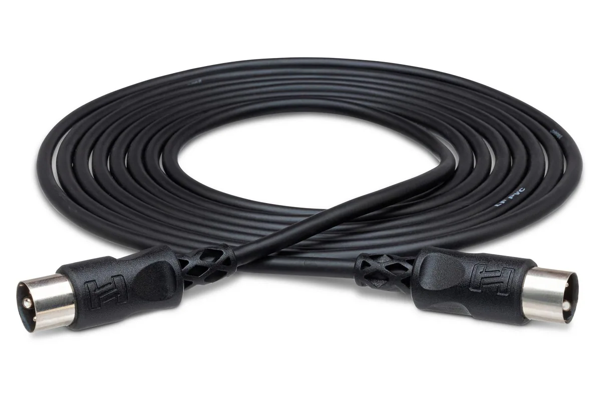 Hosa MID-301BK MIDI Cable 1ft (black)