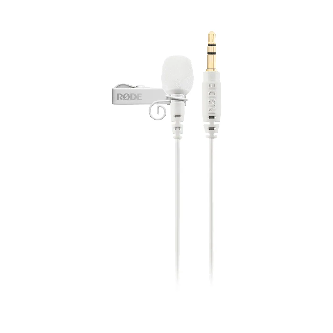 Rode Lavalier GO Omnidirectional Lavalier Microphone for Wireless GO Systems (White)
