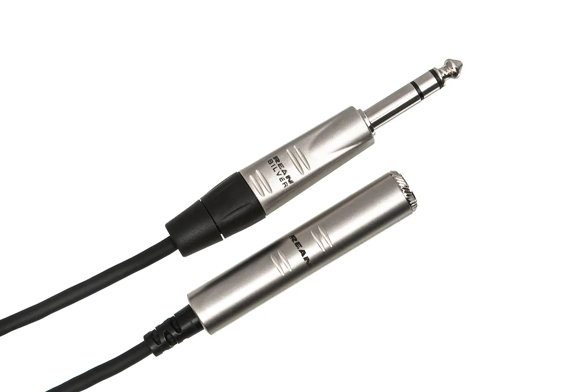 Hosa 6.5mm TRS Female to 6.5mm TRS Male Pro Headphone Extension Cable (1.5m)