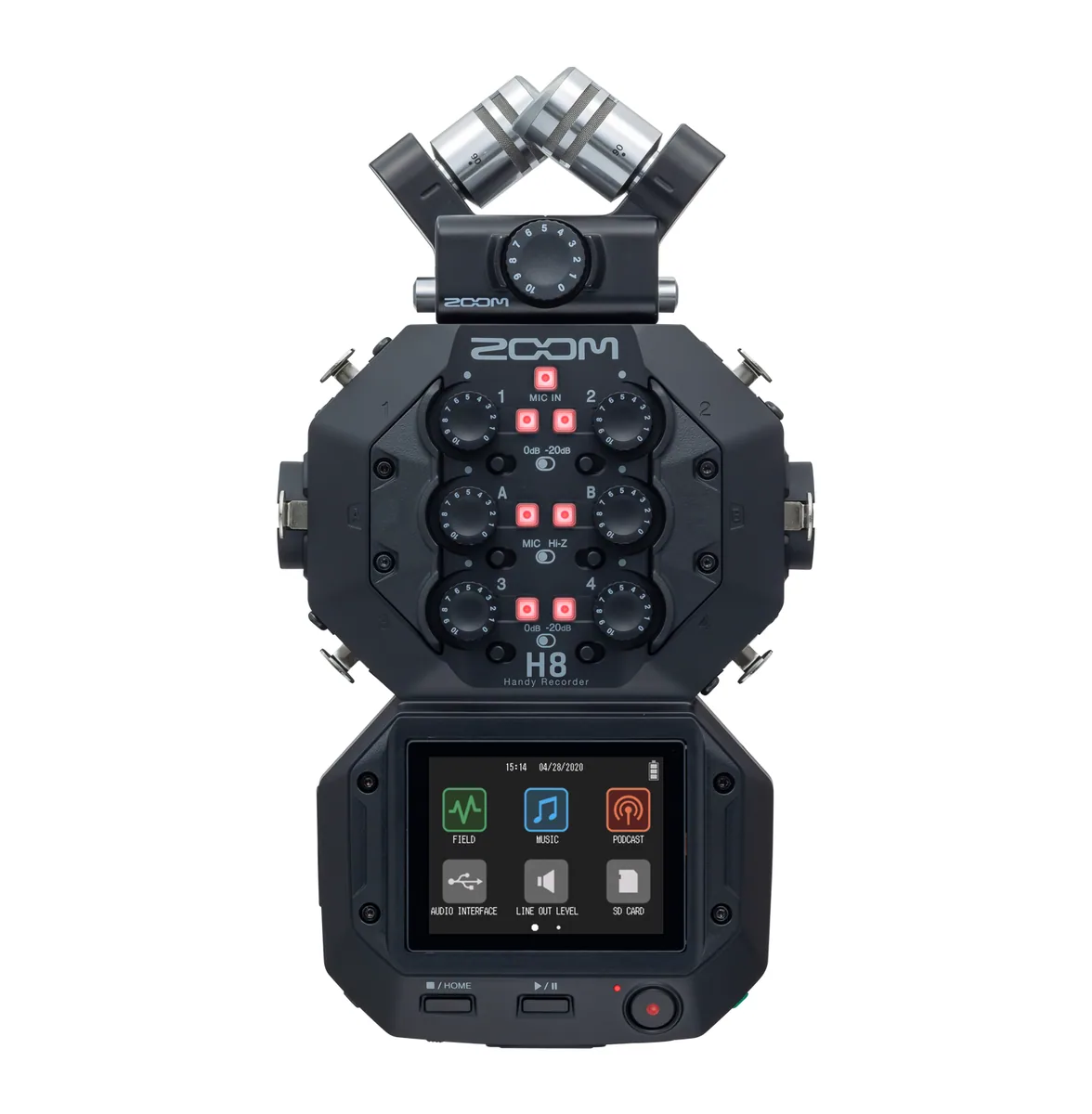 Zoom H8 8-Input / 12-Track Portable Handy Recorder