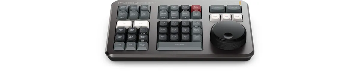 Blackmagic DaVinci Resolve Speed Editor with DaVinci Resolve Studio