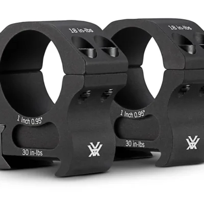 Vortex Pro Series Riflescope Ring Pair (1″, Aluminium, Medium, Matte Black)