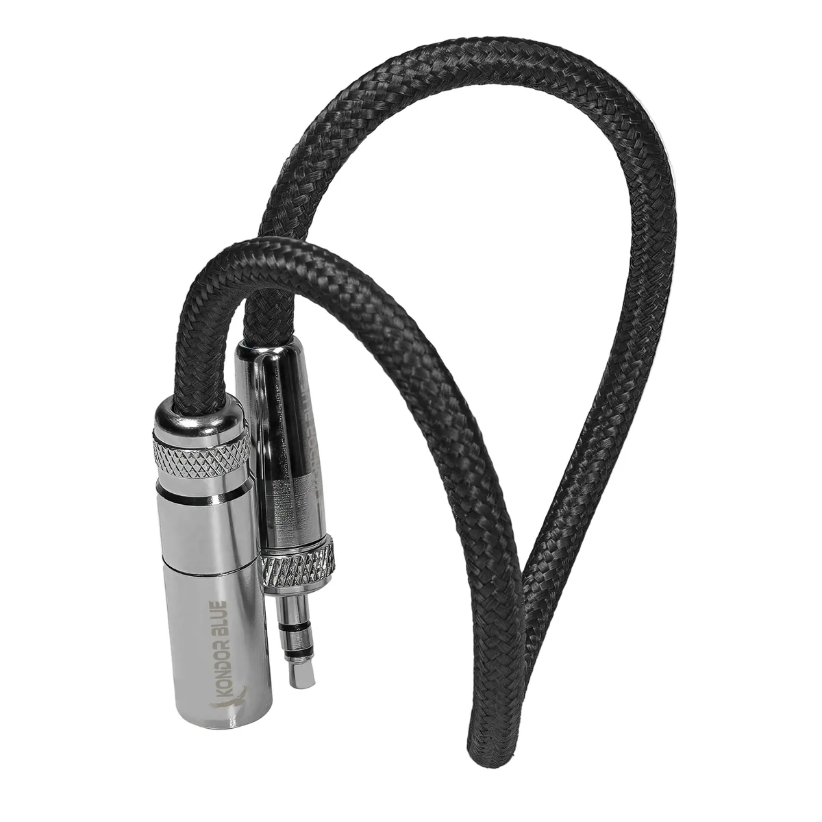 Kondor Blue Mini-XLR Male to Locking 3.5mm Stereo Cable for BMPCC 6K and 4K (Black)