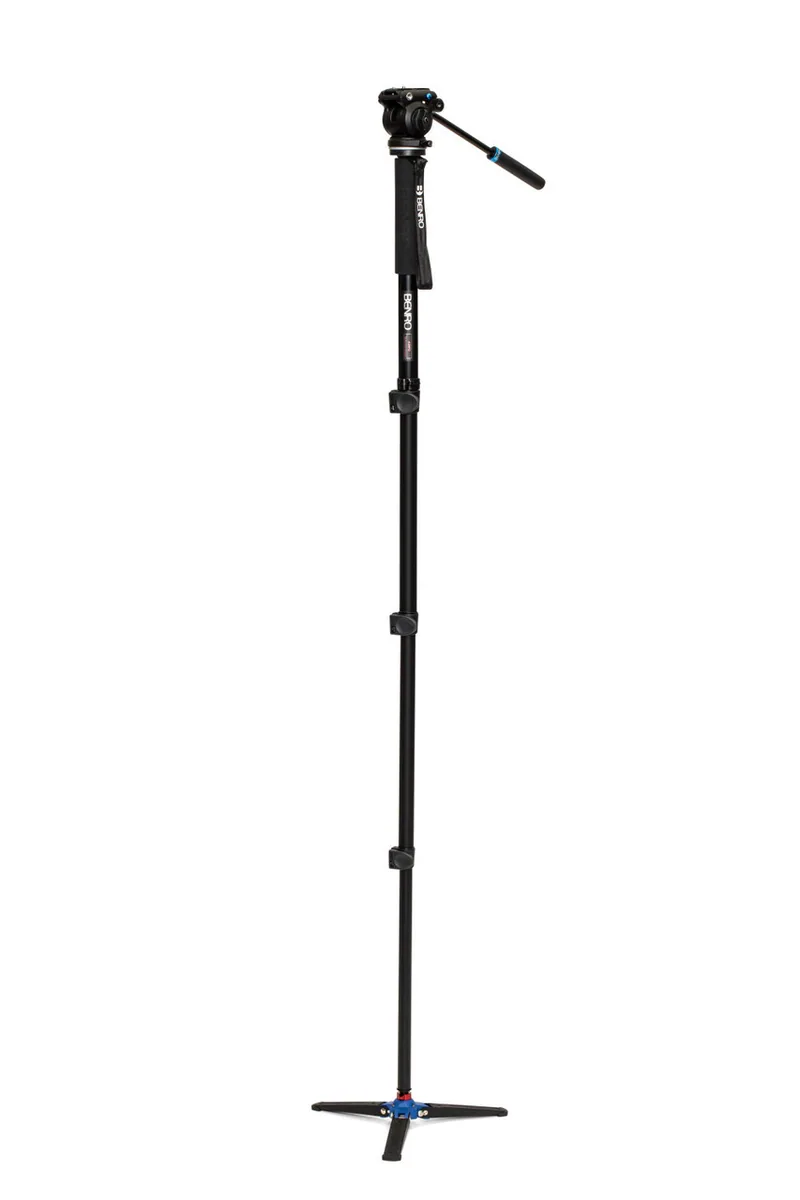 Benro Classic Video Monopod with S2 Pro Flat Base Fluid Video Head