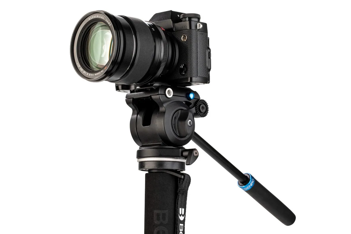 Benro Classic Video Monopod with S2 Pro Flat Base Fluid Video Head
