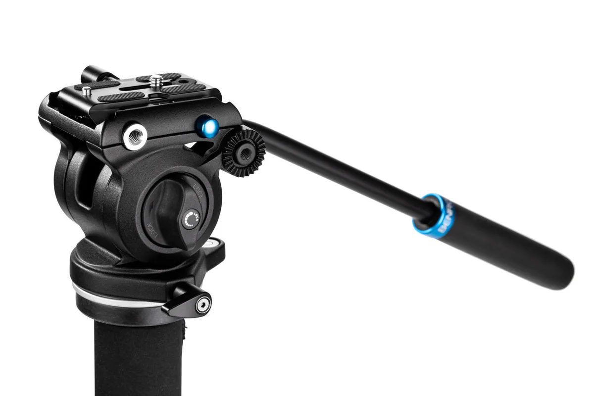 Benro Classic Video Monopod with S2 Pro Flat Base Fluid Video Head