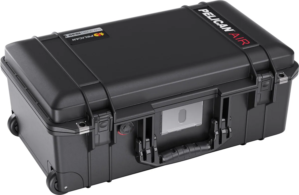 Pelican 1535AirNF Wheeled Carry-On Hard Case (Black, 26.9L)
