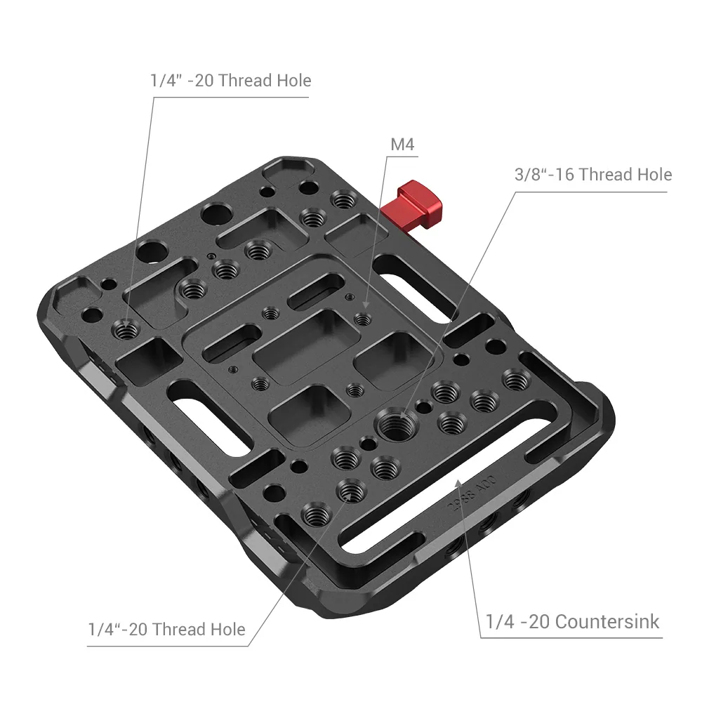 SmallRig V-Lock Battery Plate with 15mm LWS Rod Clamp