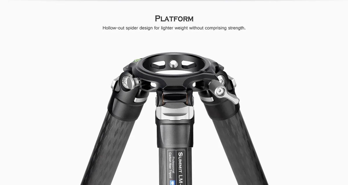 Leofoto LM-404CL Summit Series Carbon Fibre Tripod