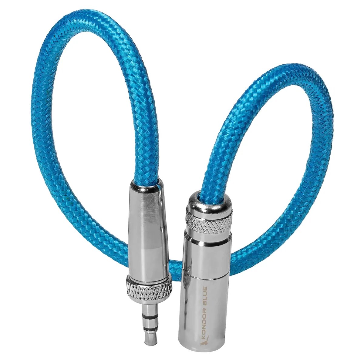 Kondor Blue Mini-XLR Male to Locking 3.5mm Stereo Cable for BMPCC 6K & 4K (Blue)